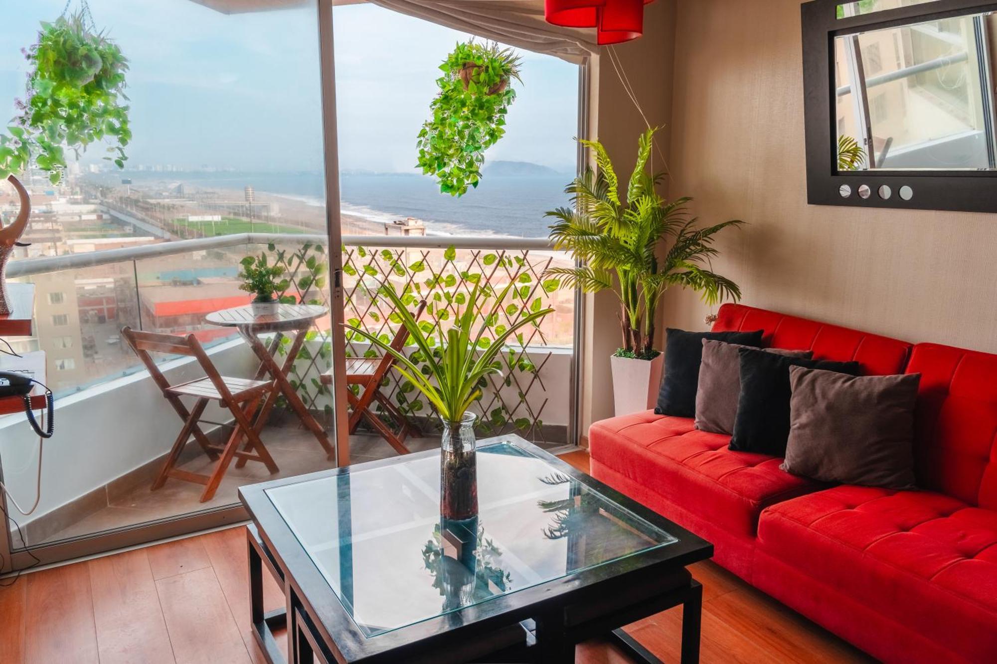 Apartamento Panoramic - Acogedor Con Vista Al Mar ลิมา ภายนอก รูปภาพ