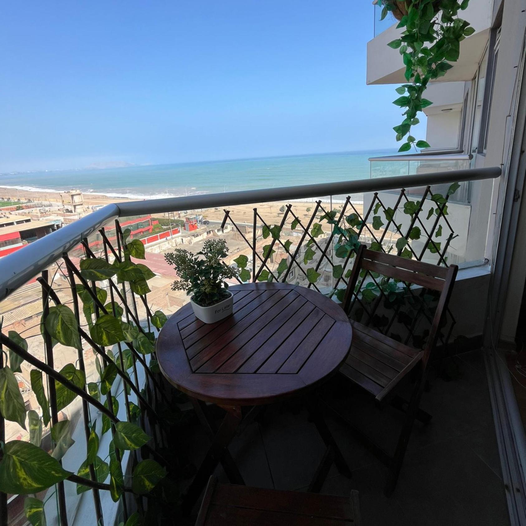 Apartamento Panoramic - Acogedor Con Vista Al Mar ลิมา ภายนอก รูปภาพ